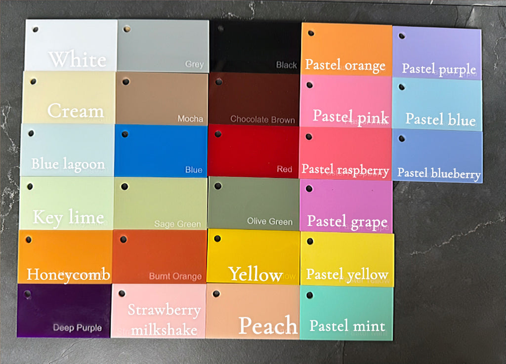 Personalised Acrylic Kids Door Name Sign - Custom Colours & Designs